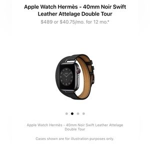 40mm Hermes double tour Apple Watch strap - $297 firm